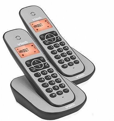 טלפון אלחוטי דיגיטלי 2 שלוחות Vtech CS1000TW