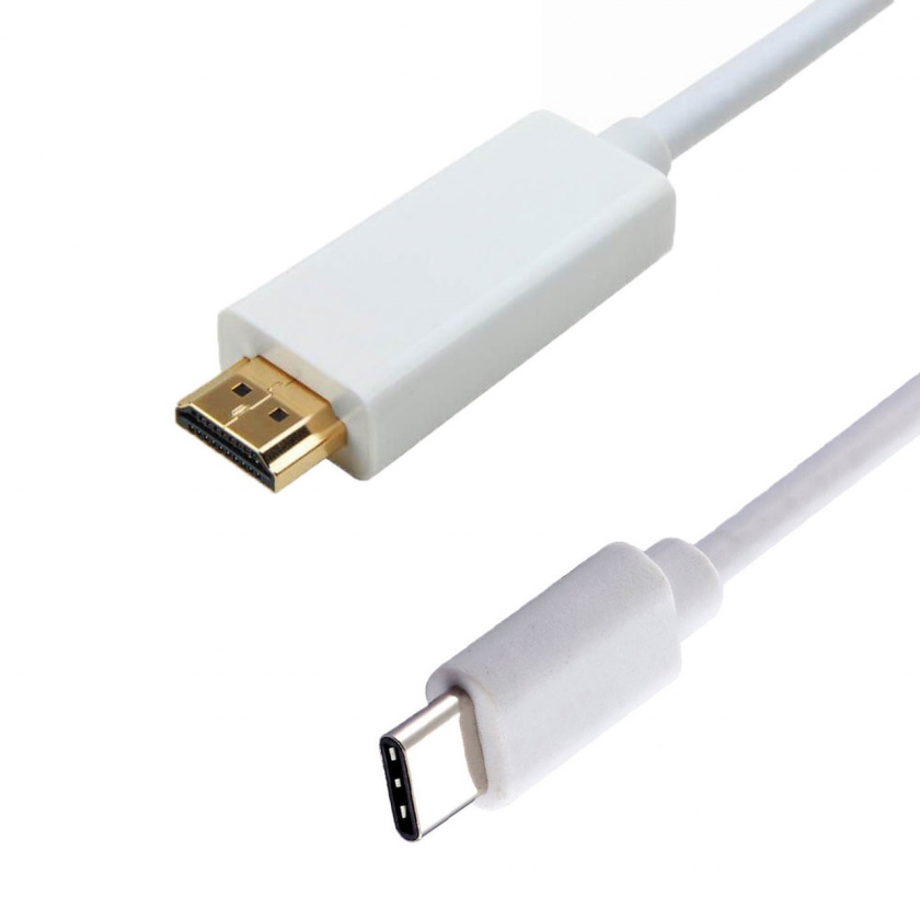 כבל USB-3.1 Type C לחיבור HDMI אורך 1.8 מטר - 4K 30Hz