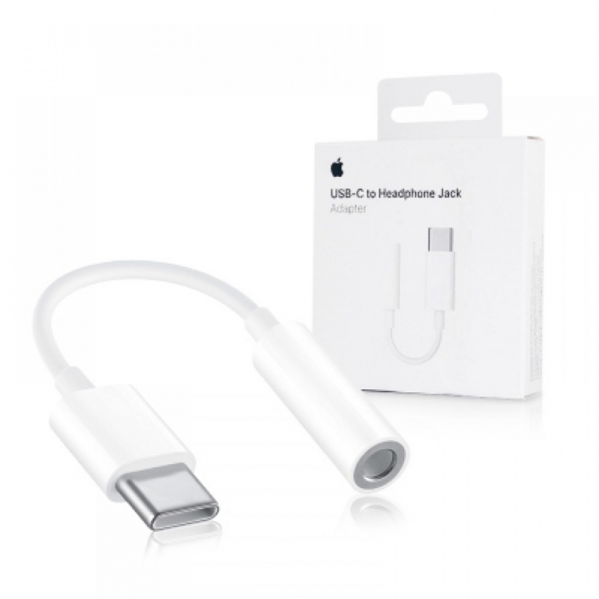 מתאם Apple מקורי USB Type C to AUX 3.5mm דגם MU7E2ZM/A