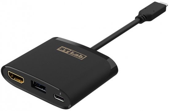 מתאם USB Type-C לחיבור HDMI + חיבורי USB
