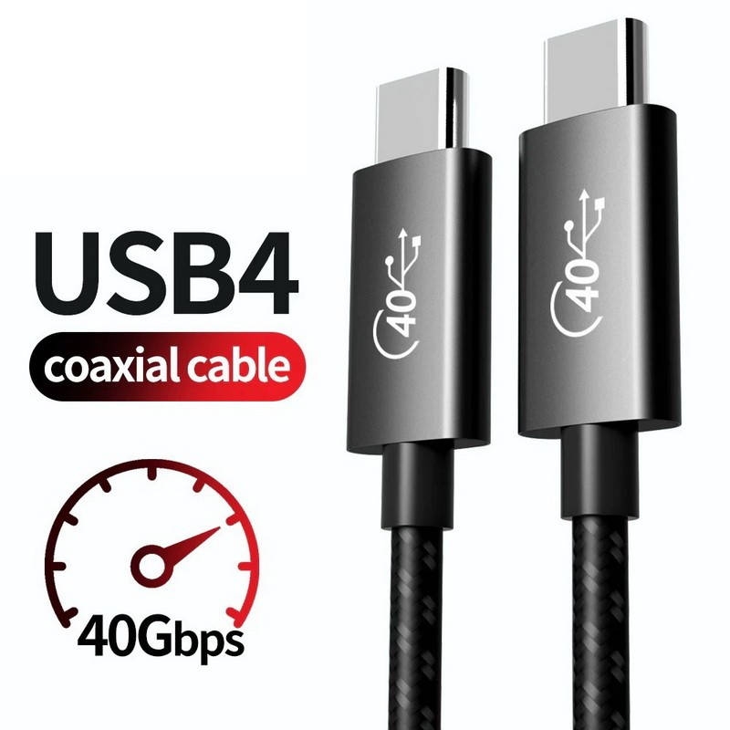 כבל Type-C USB-4.0 תומך 8K 60hz אורך 2 מטר