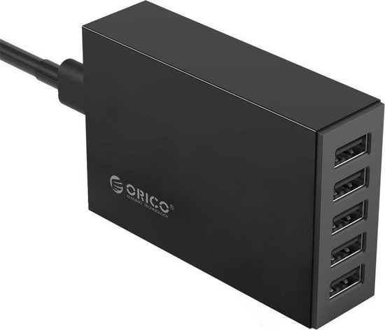 מטען USB שולחני עם 5 חיבורים בו זמנית - ORICO