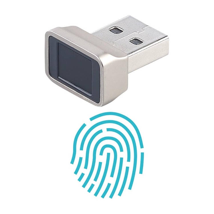 קורא טביעות אצבע בחיבור USB לאבטחת מחשב