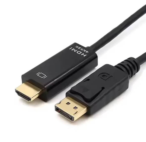 כבל דיגיטלי Displayport לחיבור HDMI אורך 1.8 מטר 4K
