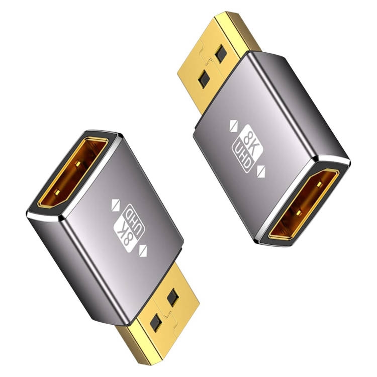 מתאם DISPLAYPORT 1.4 8K@60HZ זכר - נקבה
