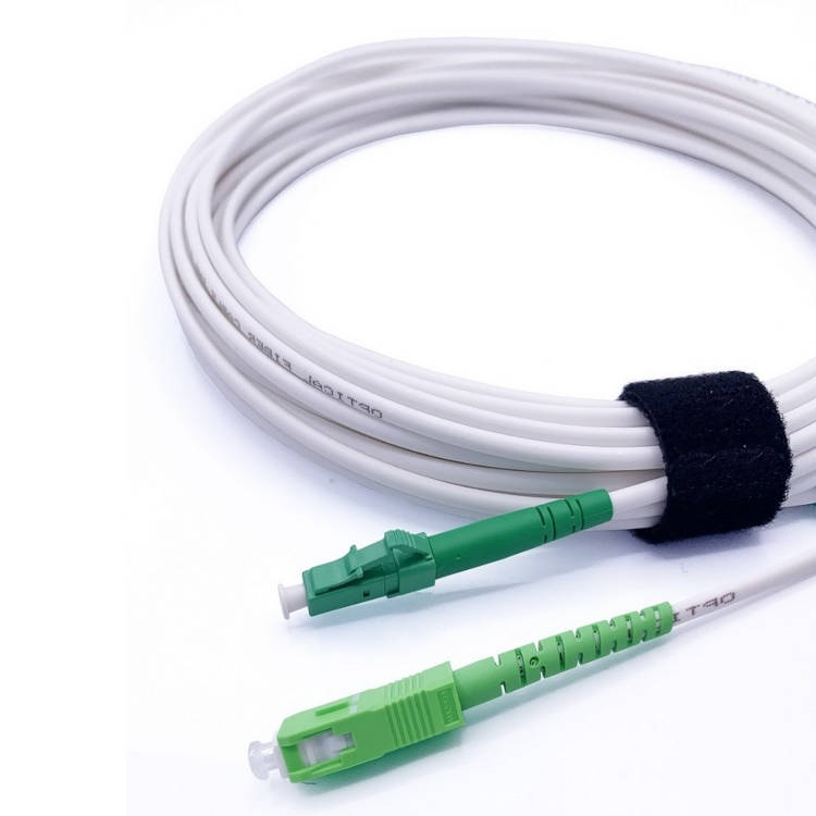 סיב אופטי 75 מטר משוריין לתשתית - חיבור LC-SC APC