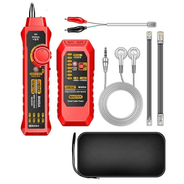 צלצלן קו ובודק רשת + נרתיק