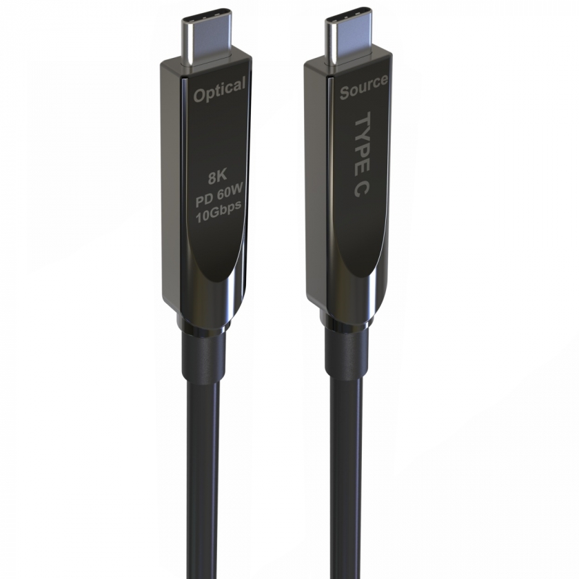 כבל 15 מטר USB Gen3.2 Type-C 8K 10Gbps 60W