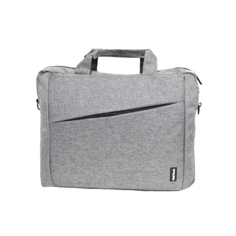 תיק אפור למחשב נייד עד גודל 14 אינץ