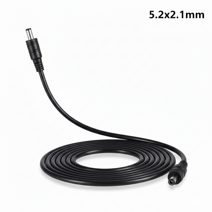 כבל מאריך מתח DC חיבור 5.5x2.1mm אורך 3 מטר