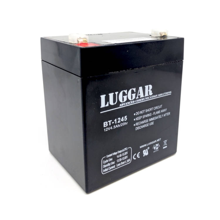 סוללה נטענת 12V עוצמה 4.5A תוצרת LUGGAR