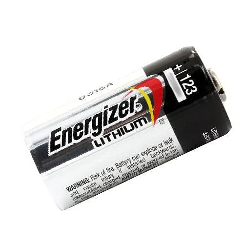 סוללת ליתיום חזקה במיוחד דגם CR123A תוצרת Energizer