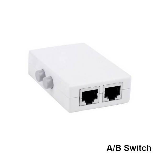 קופסת מיתוג A-B לחיבור רשת RJ45