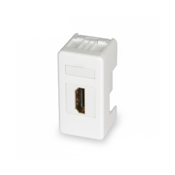 שקע גוויס HDMI נקבה-נקבה מוזהב לסידרת System של Gewiss