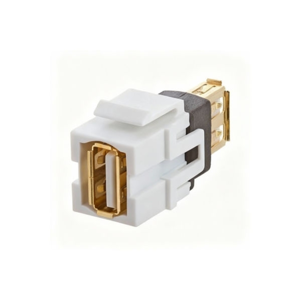 שקע קיסטון USB-2.0 חיבור A נקבה-נקבה