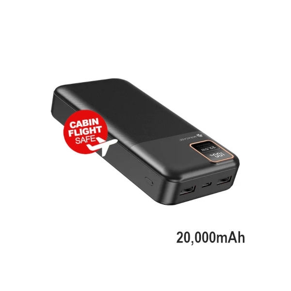 סוללת גיבוי Power Bank לסלולרים 20,000mAh טעינה מהירה