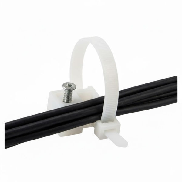 100 חבקים לבנים לתליה באמצעות בורג