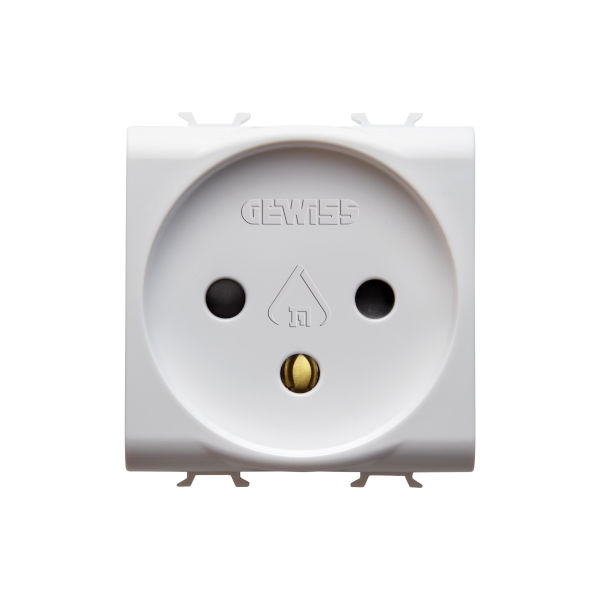 שקע חשמל לבן 220V גוויס מקורי תיקני סידרת Chorus של Gewiss - דגם GW10281
