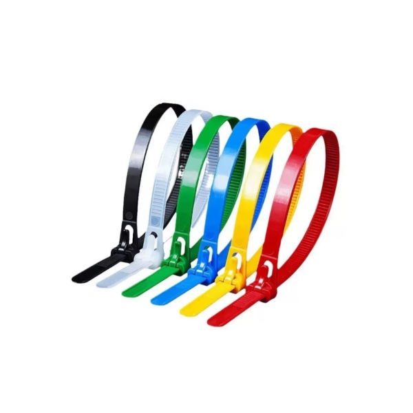 100 אזיקונים צבעוניים רב פעמיים במידה 3x150 מילימטר