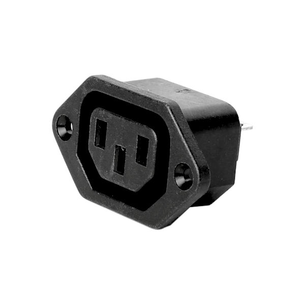 שקע חשמל C13 נקבה להרכבה על פאנל