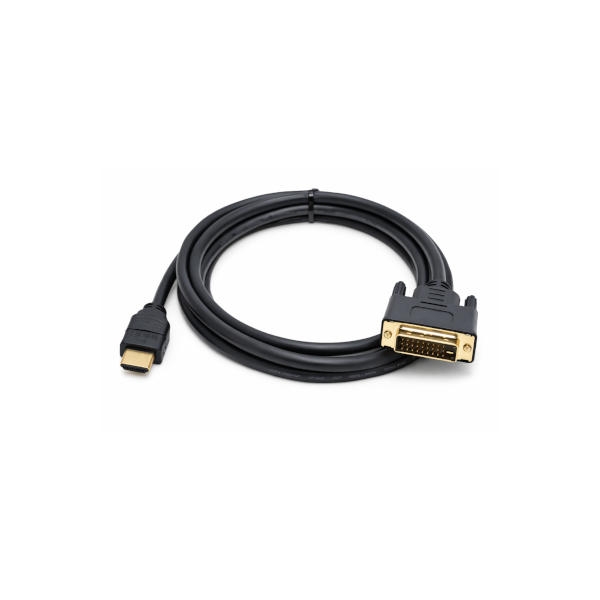 כבל HDMI-DVI איכותי באורך 3 מטר - קונקטורים מצופים זהב