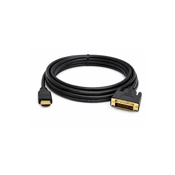 כבל HDMI-DVI איכותי באורך 10 מטר - קונקטורים מצופים זהב