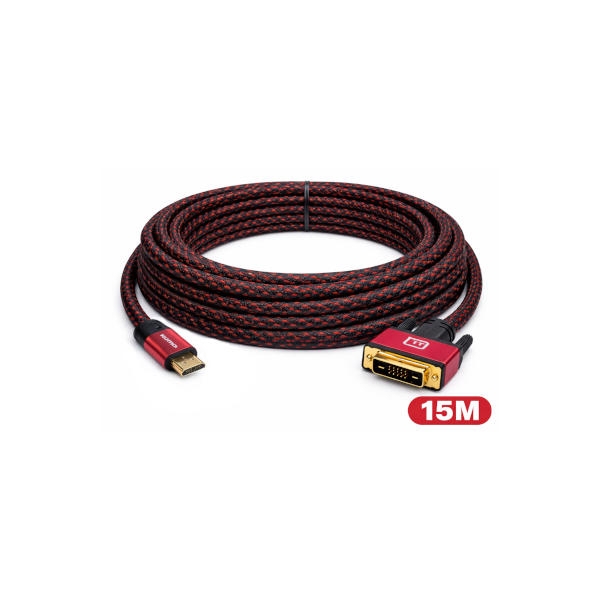 כבל מקצועי HDMI-DVI באורך 15 מטר תוצרת KUMO