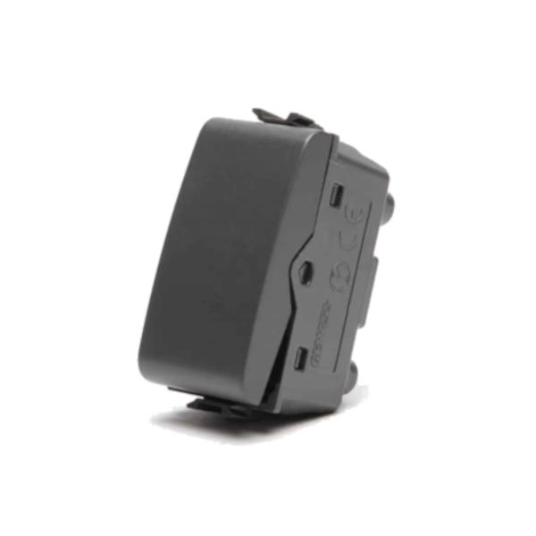 מפסק תאורה שחור סאטן מט 1 מודול - Gewiss Chorus  GW12001