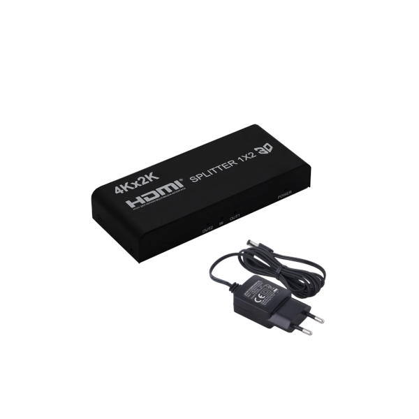 מפצל HDMI 4K אקטיבי מוגבר ל-2 מסכים