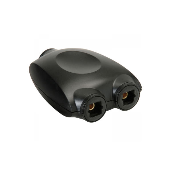 מפצל אופטי לשניים - חיבורי Toslink