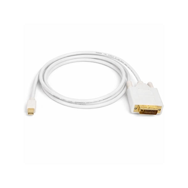 כבל לבן איכותי mini Displayport ל-DVI אורך 3 מטר