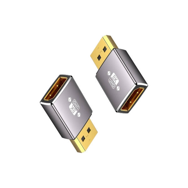 מתאם DISPLAYPORT 1.4 8K@60HZ זכר - נקבה