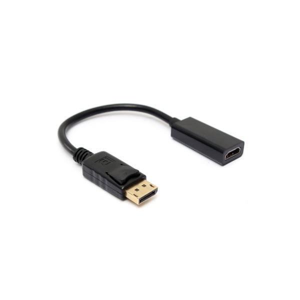 מתאם Displayport (דיספליי פורט) זכר ל- HDMI תומך 4K 60hz אקטיבי