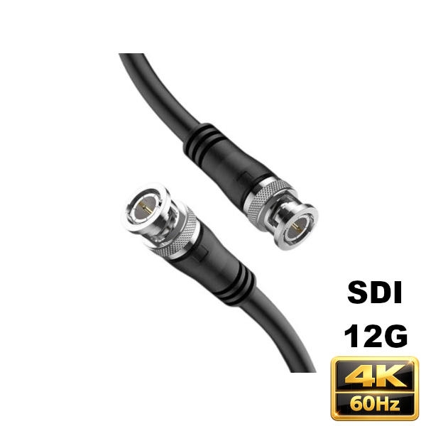 כבל 12G SDI 4K@60HZ מקצועי חיבורי BNC אורך 66 מטר