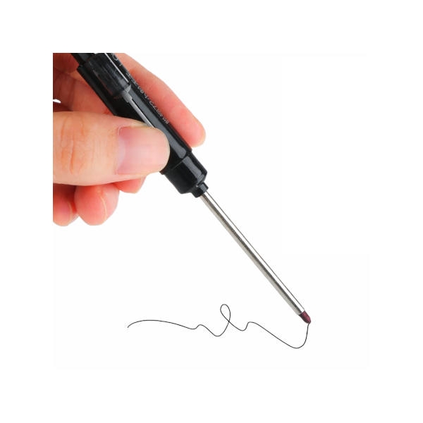 טוש סימון שחור לחורים עמוקים עד 45 מילימטר