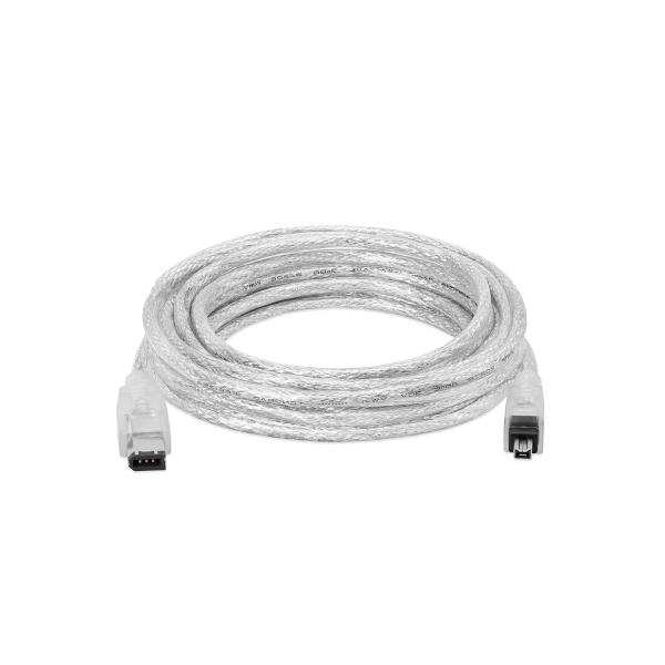 כבל FireWire איכותי מסוכך 4-6 פינים באורך 5 מטר
