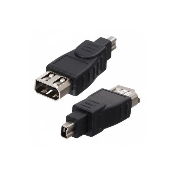 מתאם חיבור FireWire מ-6 פינים ל-4 פינים