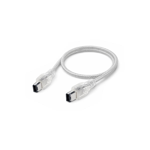 כבל FireWire מסוכך 6-6 פינים באורך 80 סנטימטר