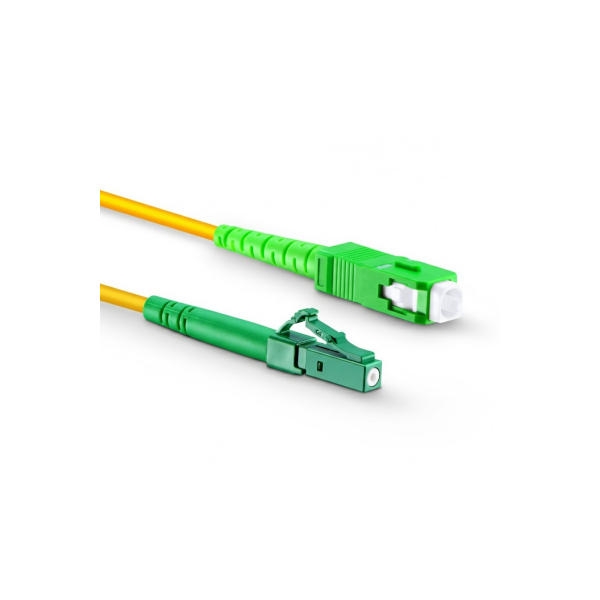 כבל מגשר אופטי SC/APC-LC/APC Simplex Single Mode 1m