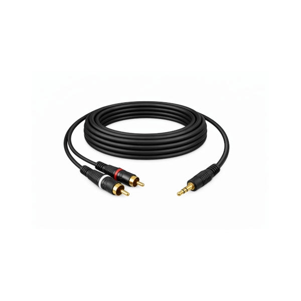 כבל אודיו sPL-3.5mm ל-2RCA באורך 10 מטר מבית HAMA דגם 44035