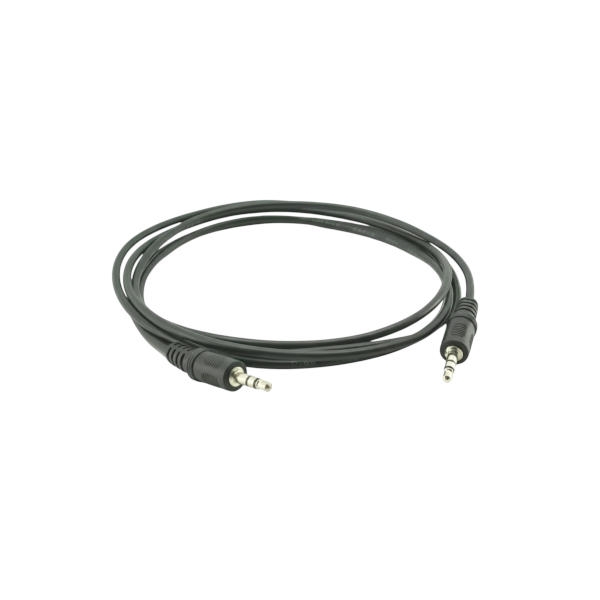 כבל אודיו סטריאופוני PL קטן 3.5 מ"מ זכר-זכר  0.5 מטר