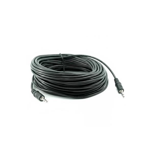 כבל אודיו סטריאופוני PL-3.5mm זכר-זכר 10 מטר