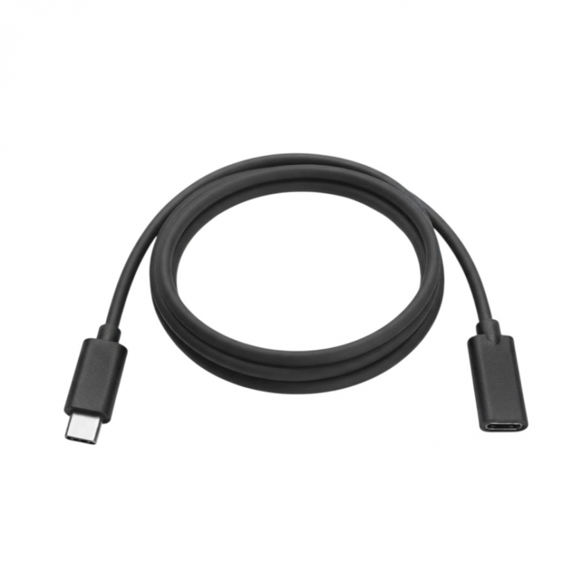 כבל מאריך 1 מטר USB-C זכר לנקבה USB 3.1