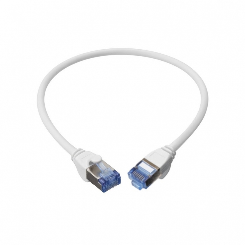 כבל רשת STP CAT7 SLIM דק וגמיש 4 מ״מ, 0.15 מטר