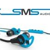 אוזניות ספורט עם מיקרופון מובנה תוצרת SMS B 50 cent בצבע כחול