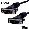 כבל DVI איכותי חיבורי DVI-I עם 24+5 פינים אורך 10 מטר
